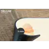 Minimalistisch - Schepijs - Hoorntje - Beige Placemat vinyl groot -closeup