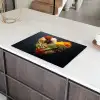 Specerijen - Mix - Hartvorm - Zwart Inductie beschermer vinyl 3mm klein -sfeer8