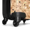 Terrazzo patroon kleurrijk bruin NBS - Handbagage koffer - Volwassenen Unisex middel -wiel