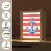 Anker - Verfspatten - Rood - Blauw Light Box met kabel (Tafellamp) klein -USP_NL