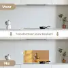 Goud - Disco - Glitter - Peer keuken achterwand spatscherm klein -voor_na_NL