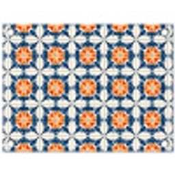 Traditioneel - Tegel - Oranje tuinposter los doek klein 239 -3d