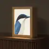 Illustratie - Blauw - Vogel Light Box met kabel (Tafellamp) klein -z3d_website