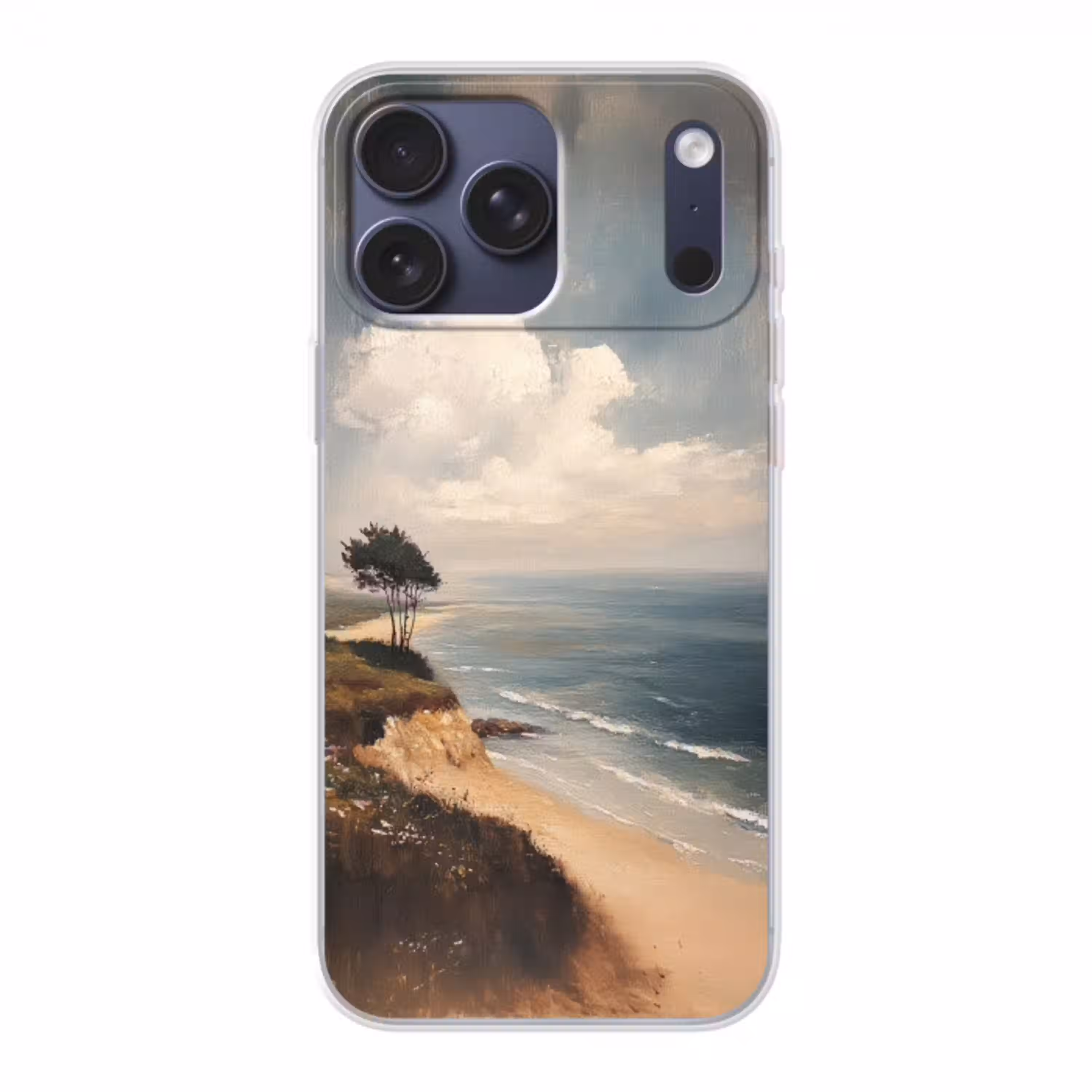 Klif - Zee - Boom Telefoonhoesje iPhone 17 Pro Max klein -3d