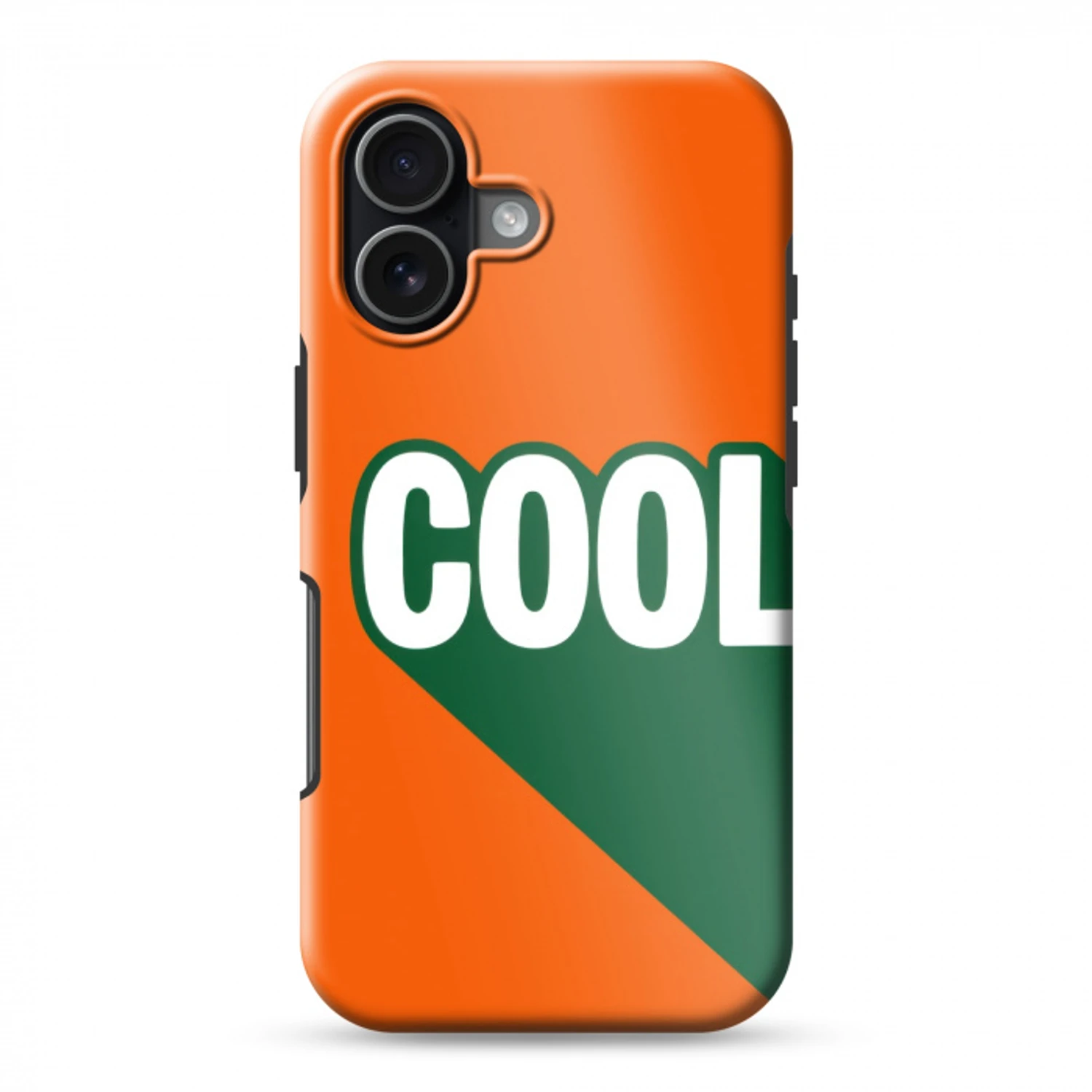 Cool - Oranje - Groen Toughcase MagSafe Apple iPhone 17 klein -3d