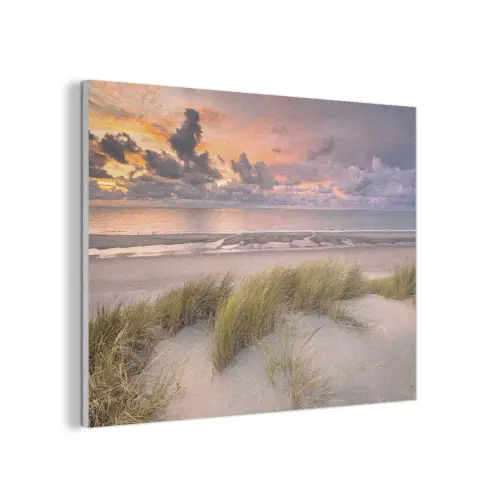 Zonsondergang - Duin - Strand - Planten - Zee PET vilt klein -3d