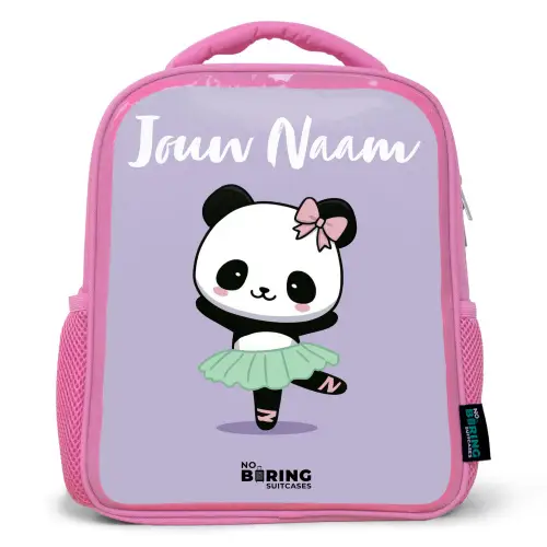 Kawai - Ballet - Panda Kinderrugzak - Roze middel -3d