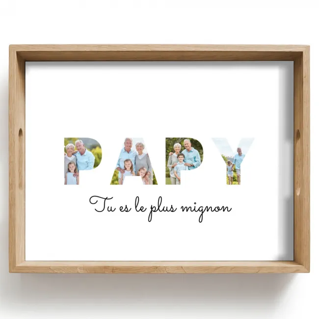 Plateau - Papy - Collage de lettres