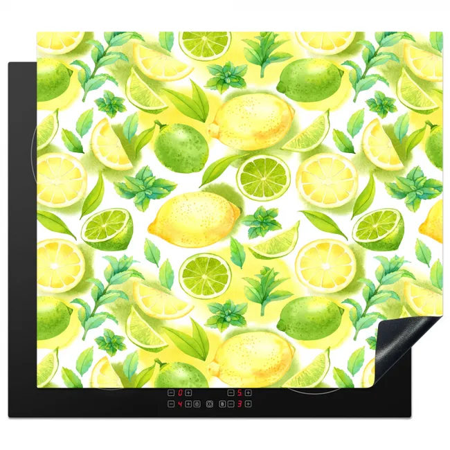 Citroen - Geel - Limoen - Groen Inductie beschermer vinyl 3mm middel 274 -3d