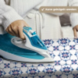 Modern - Patroon - Blauw - Roze Wandkleed katoen klein 269 -tsfeer9_DE