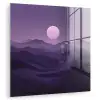 Heuvels - Paars - Mist - Zon plexiglas 5mm klein -zzzproduct_nieuw