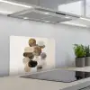 Ovaal - Kleurvlakken - Penseelstreken keuken achterwand spatscherm klein -3d_schuin