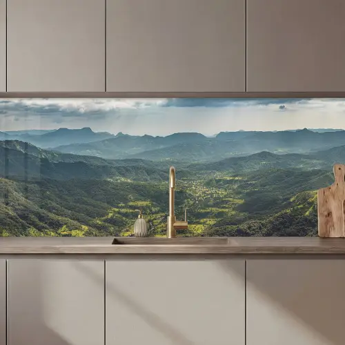 Landschap - Vallei - Groen keuken achterwand 2 middel zz_3dshopping