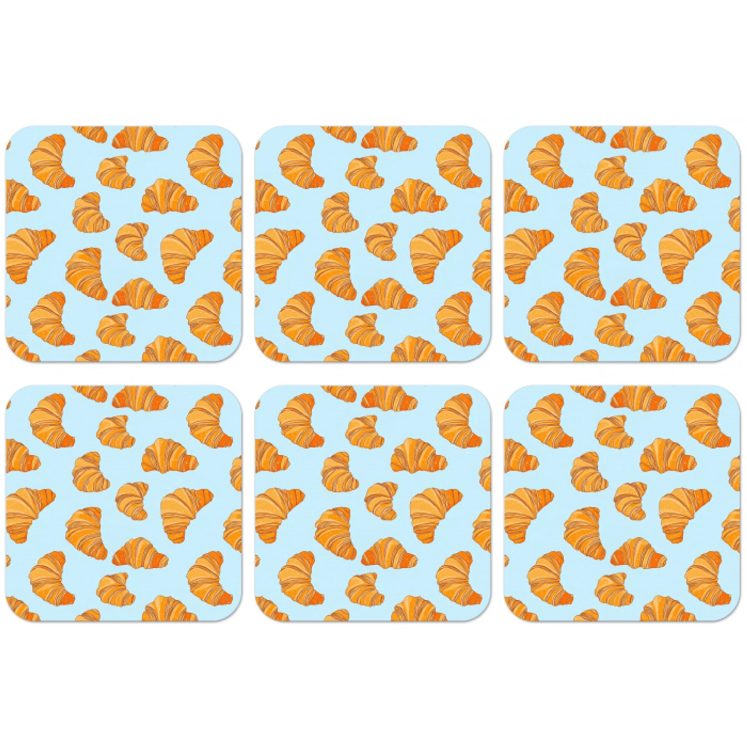 Croissant - Speels - Blauw onderzetter kurk middel 366 -zkaufland3dotto