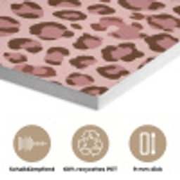 Luipaard - Patroon - Roze PET vilt klein 837 -closeup_DE