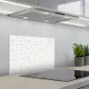 Geometrie - Lijn - Zwart - Wit - Patroon keuken achterwand spatscherm klein 900 -3d_schuin