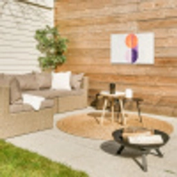 Cirkels - Abstract - Paars Tuinposter op houten frame 2 cm dik klein -sfeer2