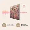 Levensboom - Bloemen - Roze - Hippie - Kunst PET vilt klein -USP_NL
