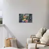 Vissen - Koraal - Zee - Mozaïek Tuinposter op houten frame 2 cm dik klein -sfeer1