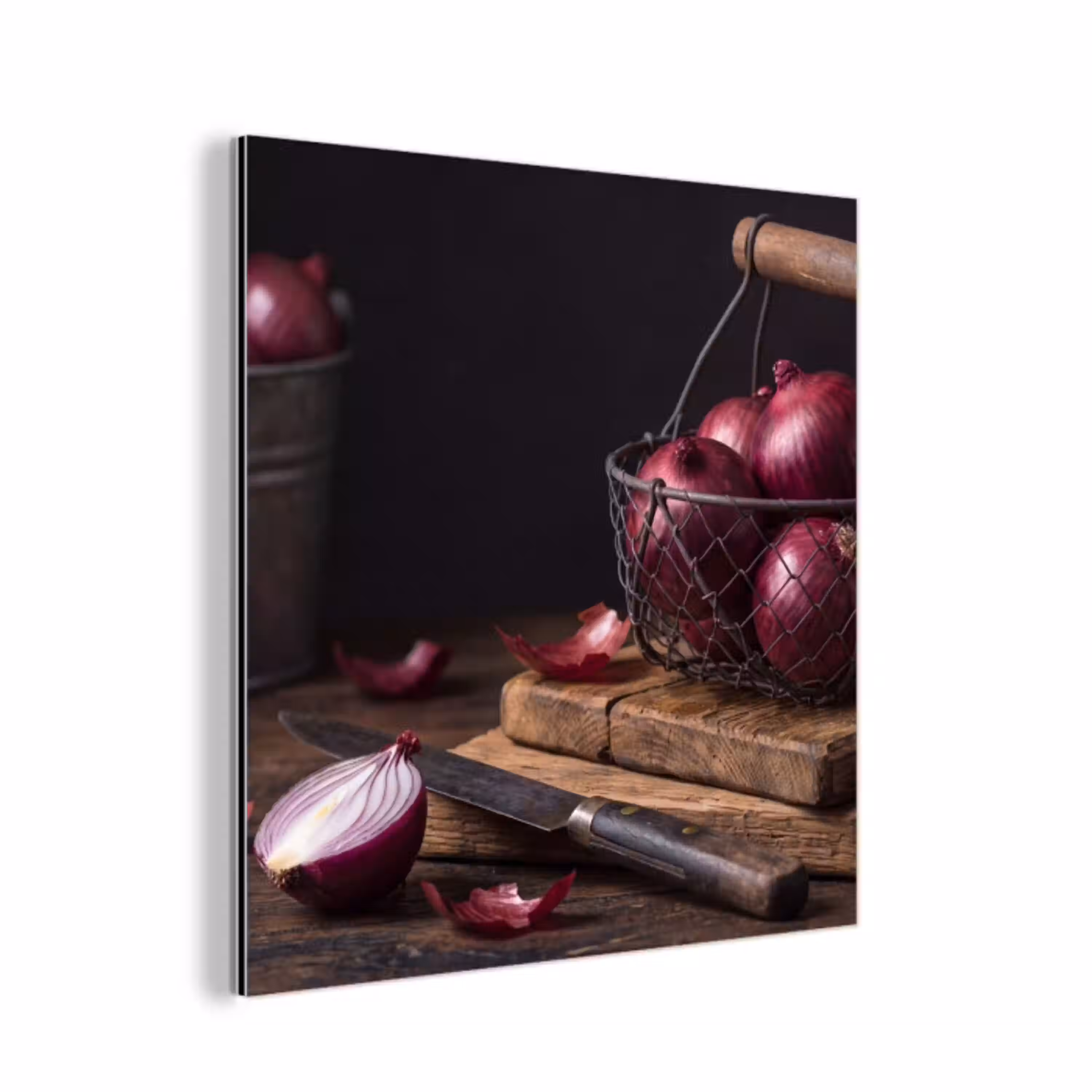 Ui - Eten - Rustiek aluminium wit klein -3d
