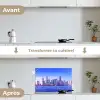 Skyline - Blauw - Wolkenkrabbers - Stad keuken achterwand spatscherm klein -voor_na_FR