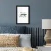 Quotes - Spreuken - You are loved little girl - Kinderen - Liefde fotolijst zwart zonder passe partout klein -sfeer3