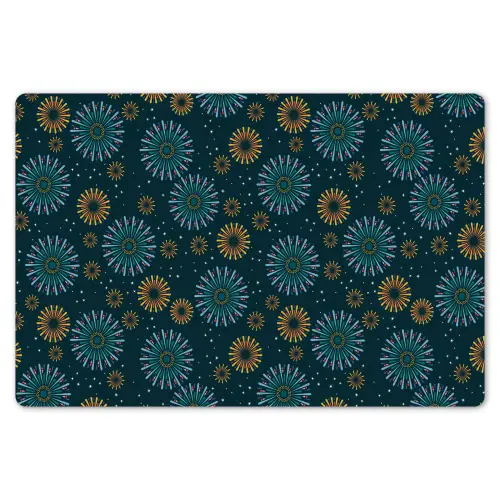 Blauw - Patroon - Retro Placemat vinyl groot 368 -zzsfeer1_Kitchenyeah-website