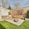 Hout - Stam - Lichtbruin Tuinposter op houten frame 2 cm dik xxl -sfeer2