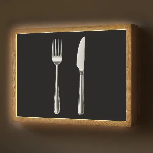 Bestek - Klassiek - Elegant Light Box met batterij (Wandlamp) middel -z3d_website