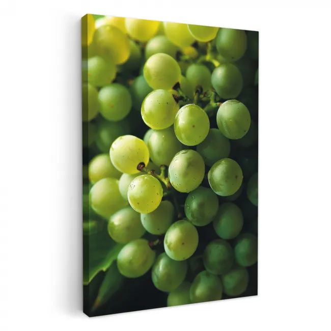 Druiven - Tros - Groen KitchenYeah - Keuken - Canvas klein -3d