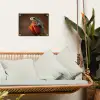 Close-up - Kikker - Tulp - Rood tuinposter los doek klein -sfeer7