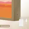 Zon - Abstract - Landschap - Oranje Light Box met batterij (Wandlamp) middel -USP_websiteoplaadbaarNL