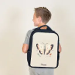 Vlinder in neutrale pastel kleuren Rugzak - Zwart middel -sfeer2