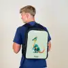 Elegante dino met kam Rugzak - Zwart middel -sfeer8