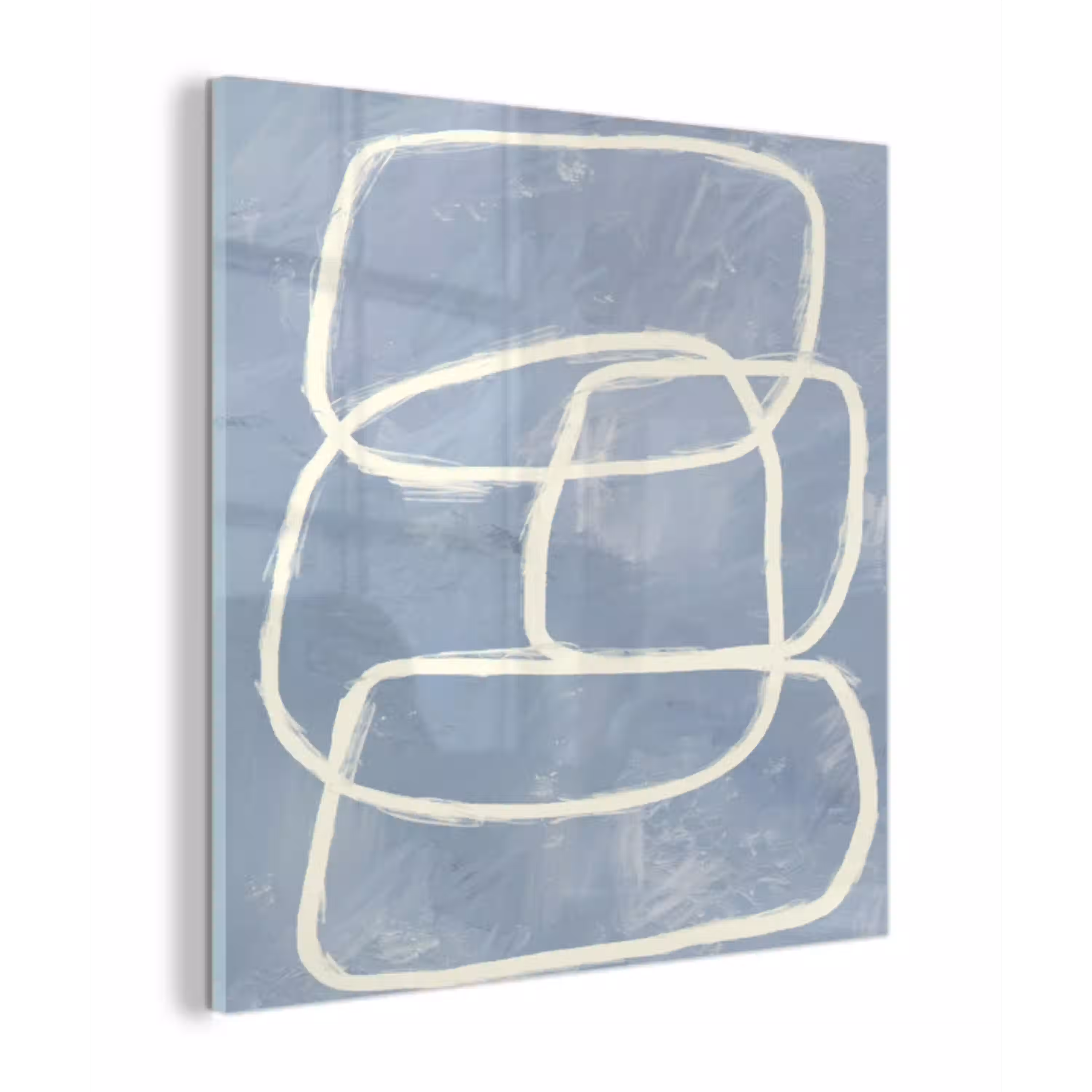 Abstract - Blauw - Kunst plexiglas 5mm klein -z3d