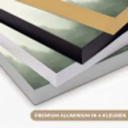 Sparren - Bomen - Groen - Beige Textielframe zwart klein -USP_kleurenNL