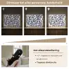 Bladeren - Klimop - Donkerblauw Light Box met batterij (Wandlamp) middel -USP_dimbaarNL