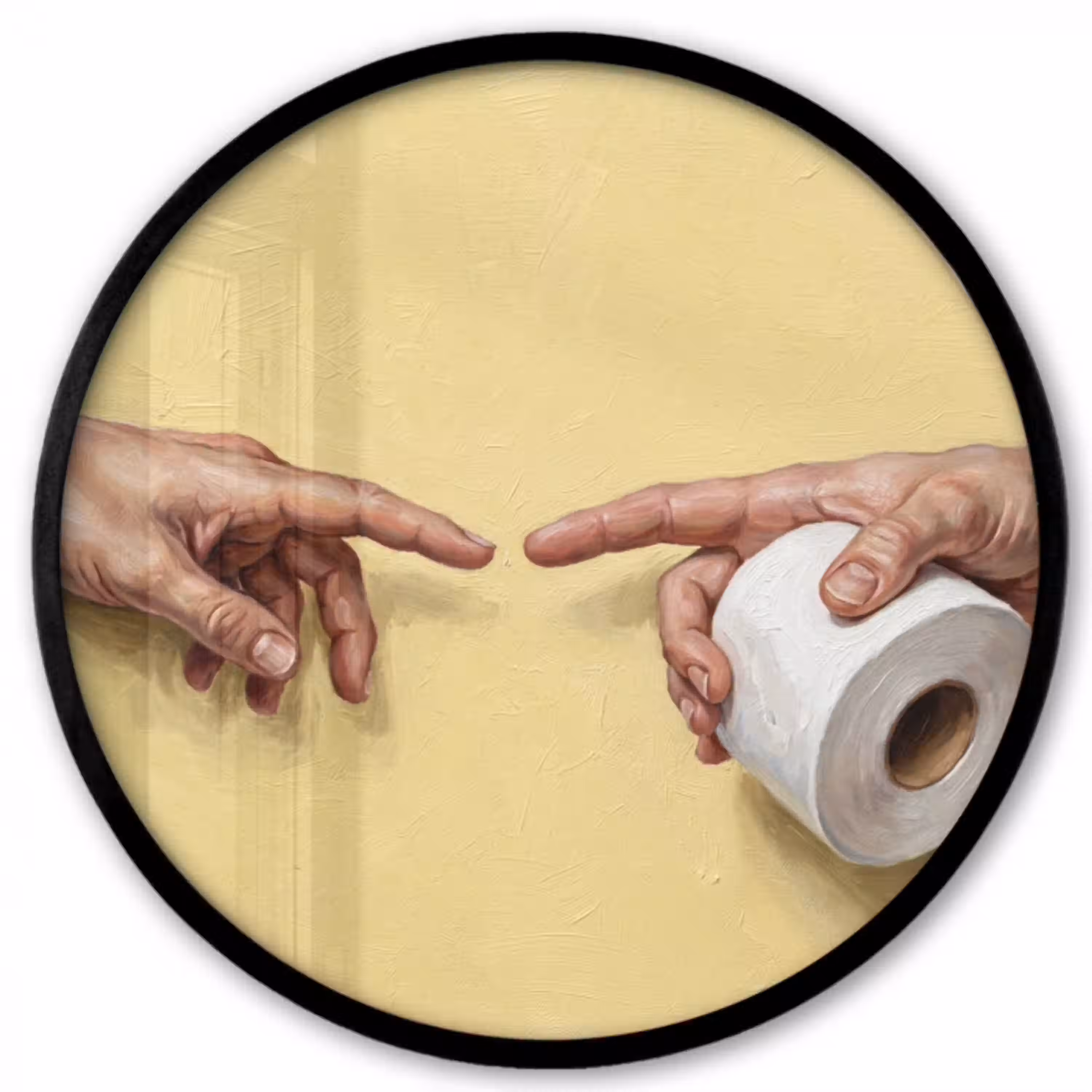 Klassiek - Kunst - Humor Fotolijst rond zonder passe partout klein -3d