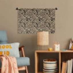 Giraf - Zebra - Motief - Bruin Wandkleed katoen klein 269 -wsfeer4_kind