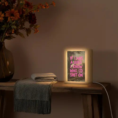 Klassiek - Humor - Roze Light Box met kabel (Tafellamp) klein -sfeer4