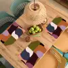 Vormen - Abstract - Kleuren - Vierkant Placemat vinyl groot -zzsfeer5_Kitchenyeah-website