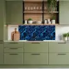 Donker - Blauw - Bliksem keuken achterwand 2 middel 871 -sfeer3