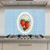 Aardbeien - Lijst - Rood - Geruit keuken achterwand spatscherm klein -3d_website
