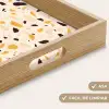 Terrazzo -  Patroon - Geel - Dienblad Rechthoek middel 911 -USP_HandgreepES