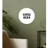 Jongens - Quotes - Super hero - Kind - Spreuken Wandcirkel kunststof plaat 5mm dik klein -sfeer3