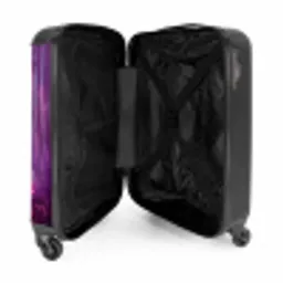 Eenhoorn Omringd door Paarse Natuur NBS - Handbagage koffer - Kinderen Unisex middel -binnenkant