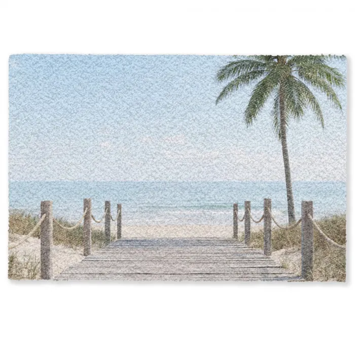 Palmbomen - Pad - Horizon Deurmat klein -zkaufland3d