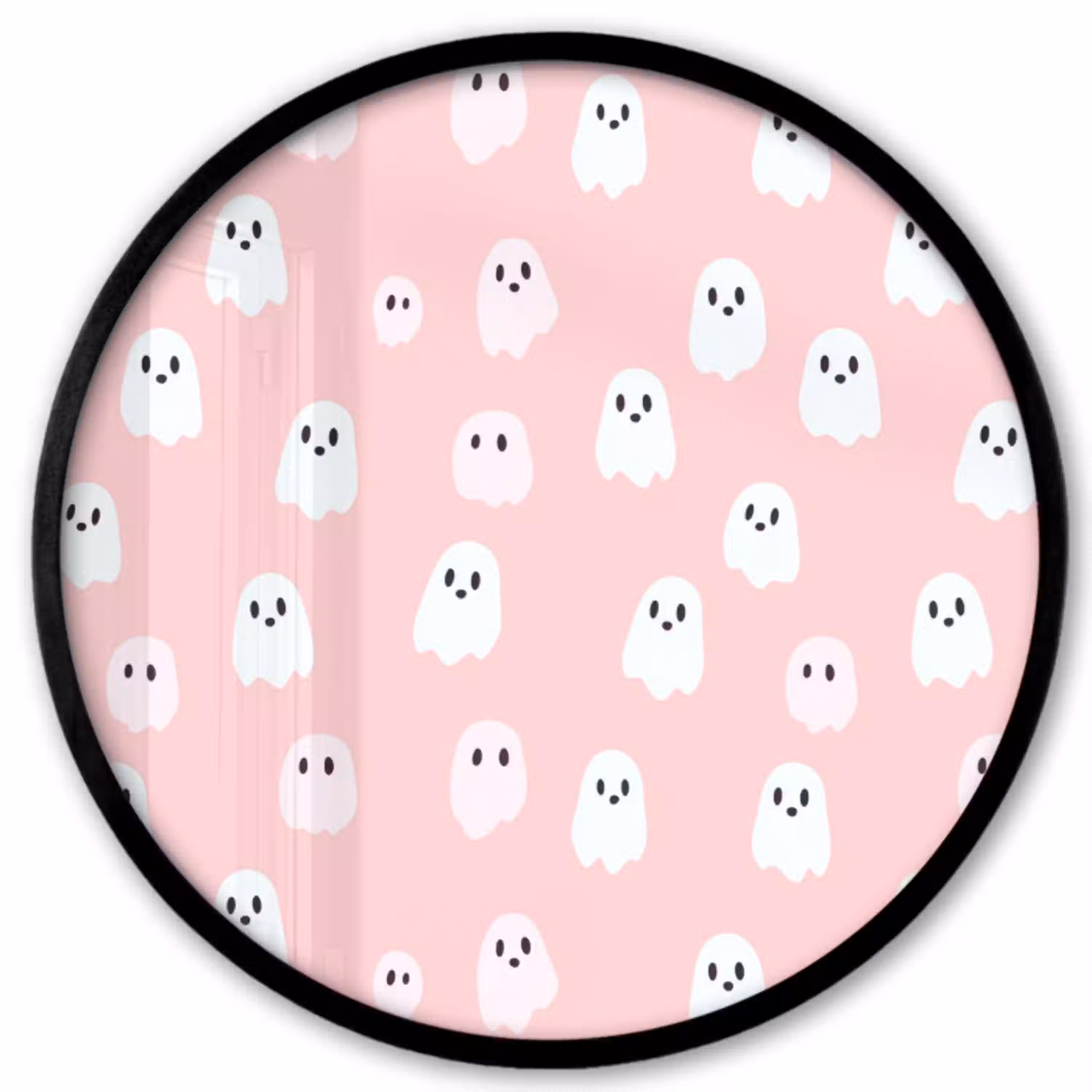 Spookjes - Patroon - Roze Fotolijst rond zonder passe partout klein 856 -3d
