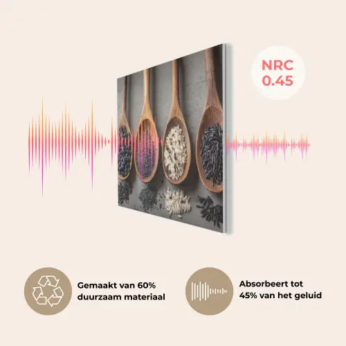Houten - Lepels - Rijst - Zaden PET vilt klein -USP_NL