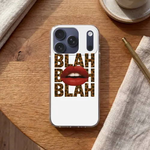 Lip - Rood - Quote Telefoonhoesje iPhone 17 Pro klein -sfeer1